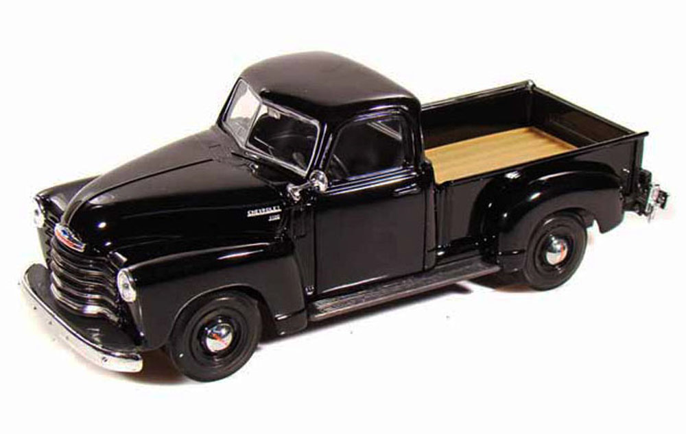 1950 Chevy 3100 Pickup Truck Black Maisto 31952 1 24 Scale Diecast Model Toy Car