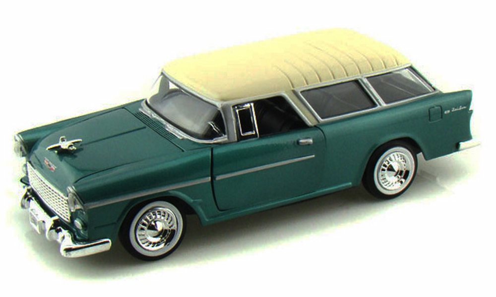 1955 Chevrolet Belair Nomad - Motormax 73248 - 1/24 Scale Diecast