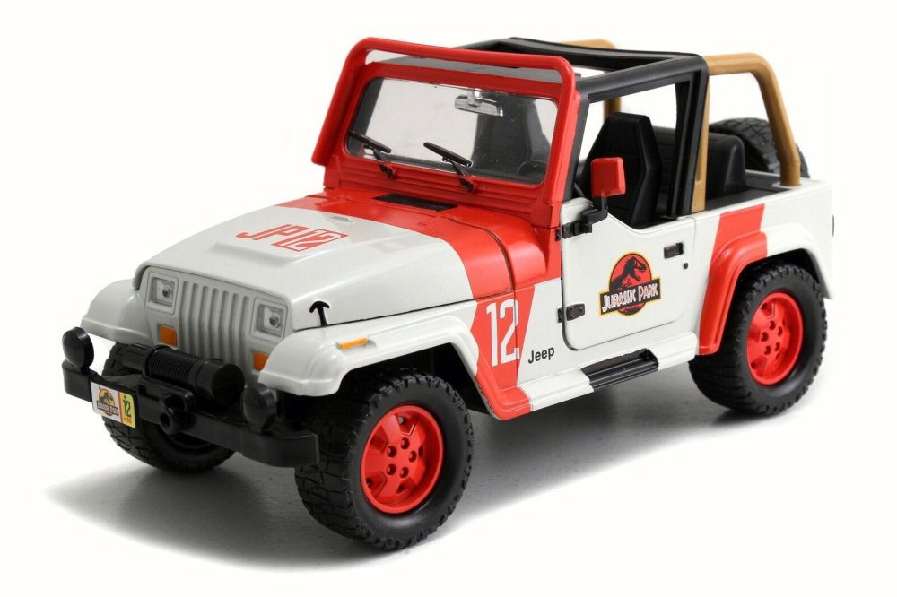 Jurassic World 1992 Jeep Wrangler Off Road - Jada 97806 - 1/24 Scale  Diecast 764072048505 | eBay